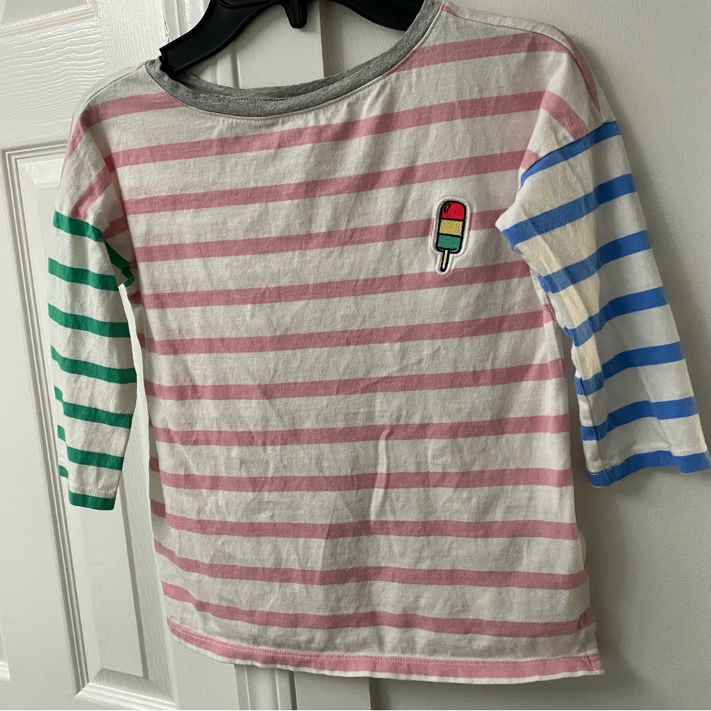 GAP Kids Striped Lollipop 3/4-length T-Short in Size Medium